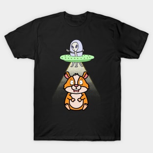 Cute Hamster is abducted by aliens T-Shirt